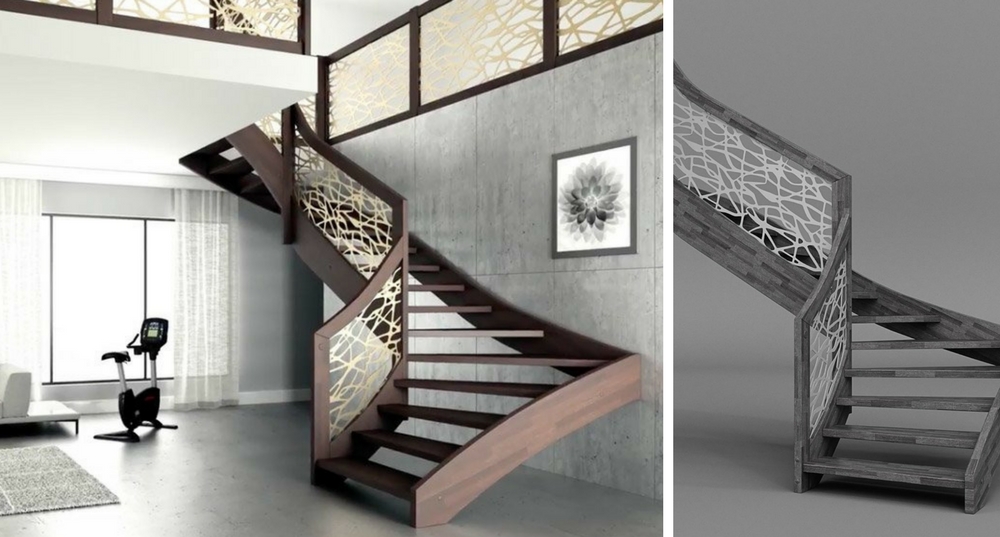 do you want to furnish the spaces living and stay whether to choose open staircases